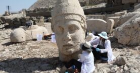 Nemrut’ta kolosal heykeller nano teknoloji ile güçlendiriliyor